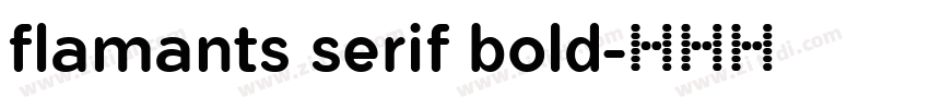 flamants serif bold字体转换